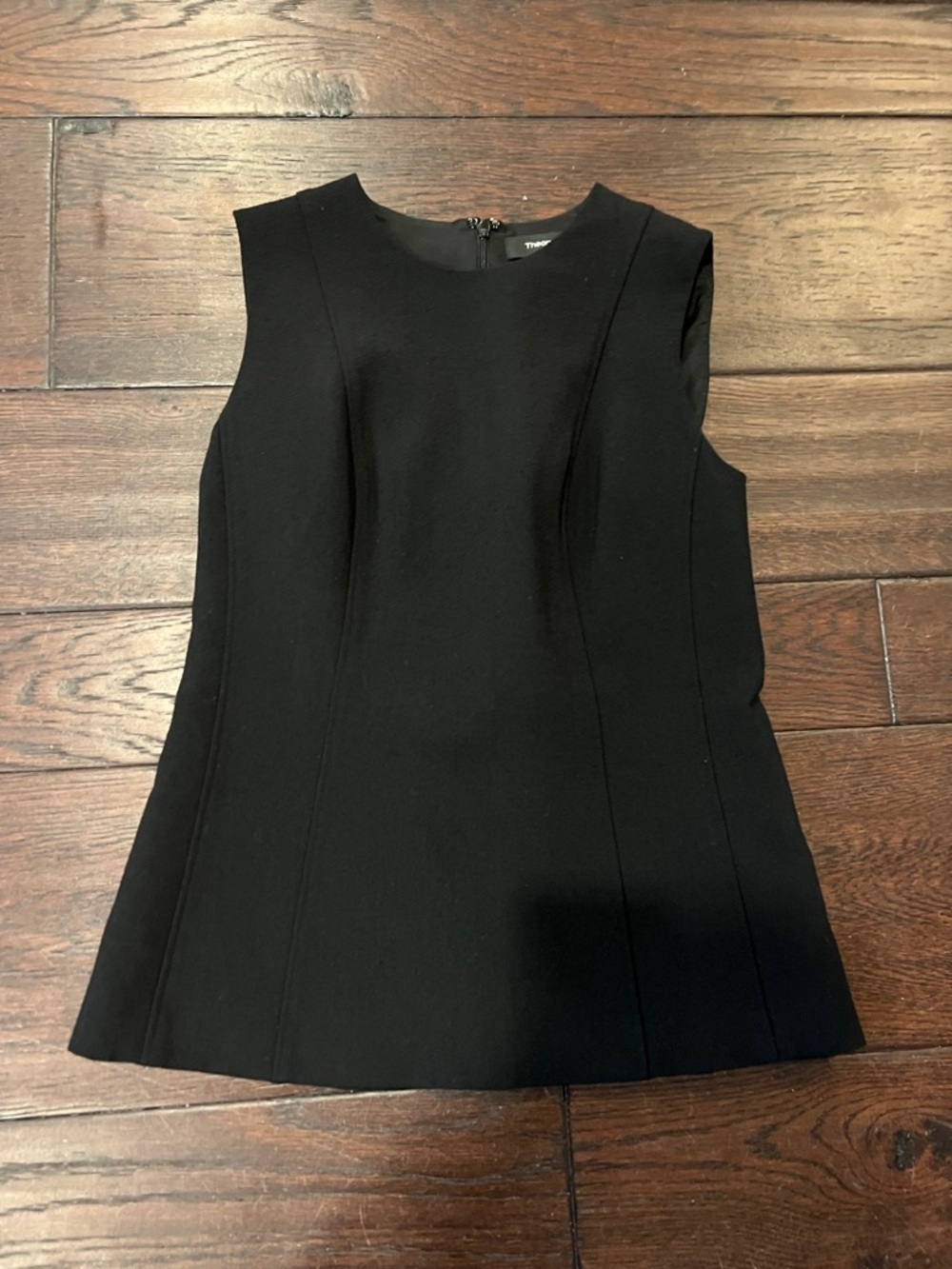 Theory Black Crewneck Top